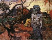 Paul Gauguin Presence of the Bad Dermon oil painting reproduction